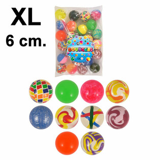 XL Mix Lēkājošās Bumbiņas Ø6cm (25 gab.)