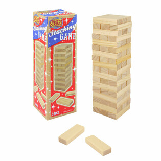 RETRO TOYS - KOKA TORNIS - Jenga Spēle 54 detaļas (1 gab.)