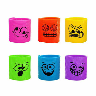 MINI SPIRĀLES FUNNY FACES &Oslash;3,5 CM (6 gab.)