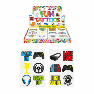 Gamer Fun Tetovējumi Displaybox (96 lapas)
