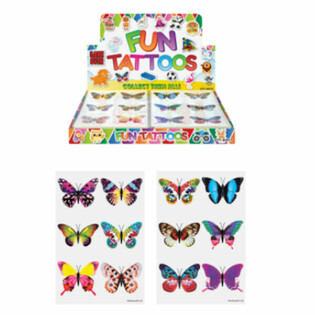FUN TATTOOS - MODELIS: TAUREŅI DISPLEJĀ (96 gab.)