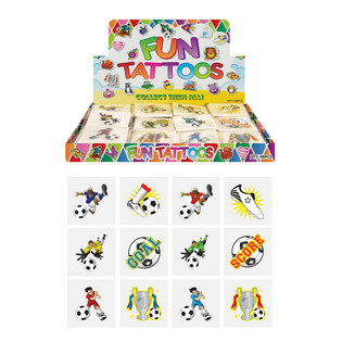 FUN TATTOO'S - Futbola displejs (48 iepakojumi pa 12)