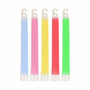 GAISMAS KOCIŅI GLOW STICK - 15CM AR AUKLIŅU - KRĀSU MIKSS (25 gab.)