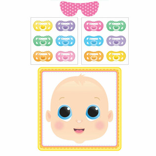 BABY SHOWER SPĒLE - STICK THE DUMMY (12 gabali)