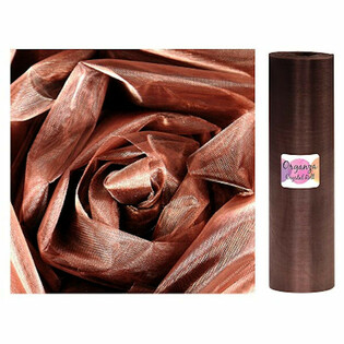 ORGANZAS RULLIS - 28 cm x 25 M - ŠOKOLĀDES BRŪNS (1 gab.)
