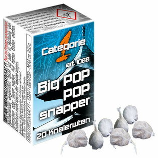 BIG POP Sprādzo&scaron;ie zirnī&scaron;i - CAT F1 bērnu uguņo&scaron;ana - Displeja iepakojums