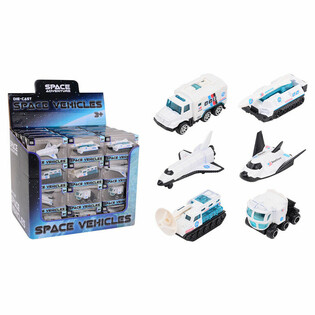 DIE CAST - SPACE ADVENTURE - Kosmosa transportlīdzekļi, mērogs 1:64 - displejā (48 gab.)