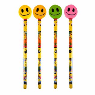 Jautrs Smiley Zīmulis ar Dzēšgumiju (24 gab.)