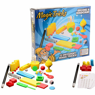 MAGIC TRICKS - LIELA BURVJU TRIKU KASTE AR 12 TRIKIEM IEPAKOJUMĀ