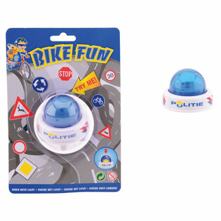 Bike Fun policijas sirēna - gaisma un skaņa bērnu velosipēdam