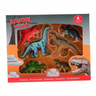 ANIMAL WORLD - Dinozauru rotaļu komplekts (6 figūras)