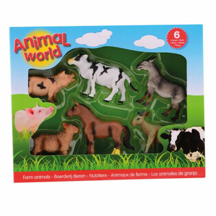 ANIMAL WORLD - FERMAS DZĪVNIEKU ROTAĻU FIGŪRIŅU KOMPLEKTS, 6 GAB. (1 gab.)