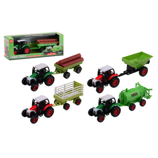 FARM MASTER - TRAKTORU KOMPLEKTS DIE-CAST - MIX (12 gab.)