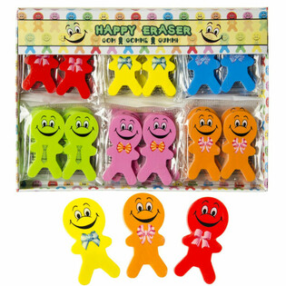 Jautras Smiley dzē&scaron;gumijas, 2 daļas (36 komplekti)