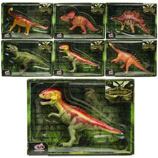 Dinozauru rotaļu figūras - Luksusa dāvanu kaste - Mikss (6 gab. komplekts)