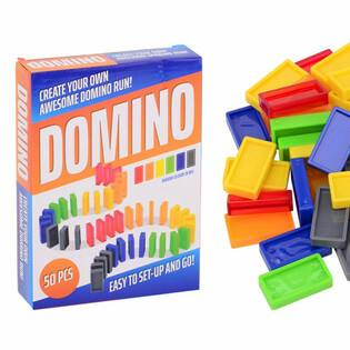Domino Spēles Komplekts - 50 Kauliņi Dāvanu Kastītē