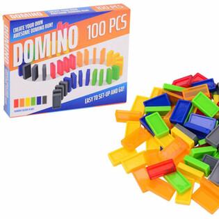 Domino spēles komplekts - 100 kauliņi dāvanu kastē