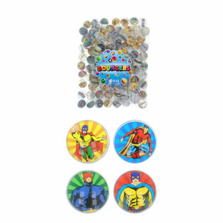 Mix Supervaroņi - Lēkājo&scaron;ās bumbiņas &Oslash;3,3 cm (100 gab.)