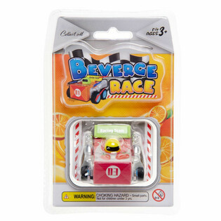 PULLBACK SACĪKŠU AUTO - BEVERAGE RACE CAR (12 Gabali)