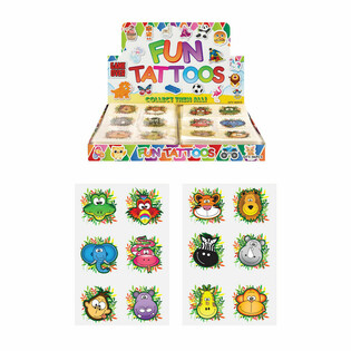 FUN TATTOOS - MODELIS: DŽUNGLU DZĪVNIEKI DISPLEJĀ (96 gab.)