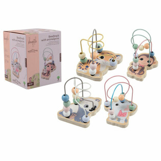 JOUECO® Koka krellīšu labirints Dzīvnieki - No 12 mēnešiem