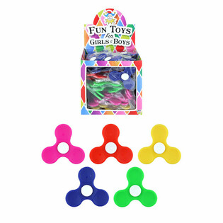 PLASTMASAS SPINNERI DISPLEJĀ - DAŽĀDAS KRĀSAS (100 gab.)