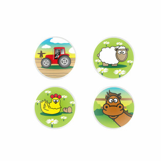 Lēkājošās bumbiņas Mix Lauku sēta Ø3,3 cm (100 gab.)