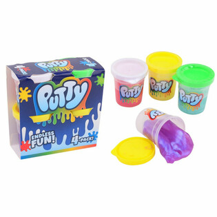 GĻOTU (SLIME) PUTTY - 4 GAB. IEPAKOJUMS (12 gab.)
