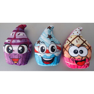 Plī&scaron;a Keksiņ&scaron; (Cupcake) - Krāsu Mikss (24 gab.)