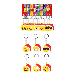 ZIEMASSVĒTKU SMILEY ATSLĒGU PIEKARIŅI (12 gab.)