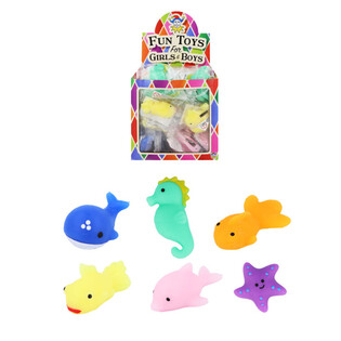 Mīkstie Squishy Jūras Dzīvnieki Loterijām - Displejā (96 gab.)