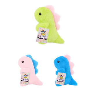 PLĪ&Scaron;A DINOZAURS - 17CM AUGSTS - DAŽĀDAS KRĀSAS (12 gab.)