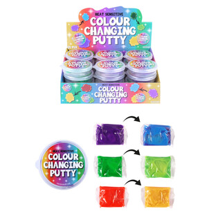 Siltumjutīga Krāsu Mainoša Plastilīna Masa (24 gab.)