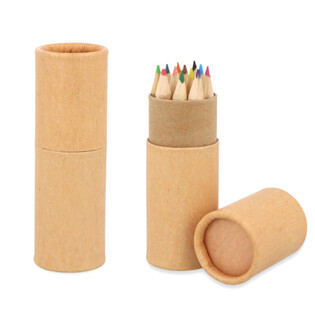 12x Krāsu Zīmuļi Tūbiņā: Modelis: Eco Friendly - Displejā (20 gab.)