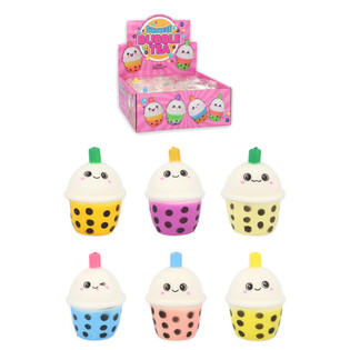 Bubble Tea Squeeze Fidget - krāsu mikss displejā (12 gab.)