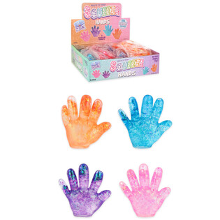 Spaidāmā rociņa Squeeze Hand - Dažādas krāsas - Displejā (12 gab.)