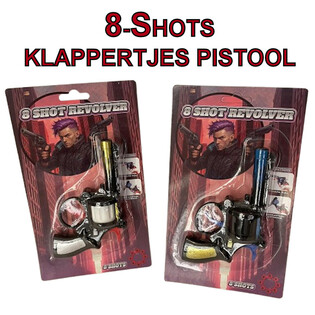 KAPSEĻU PISTOLE 8 &Scaron;ĀVIENU UZ KARTES (24 gab.)