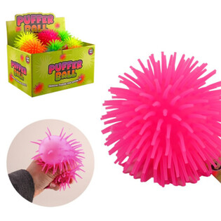 PUFFER BUMBIŅA - 9CM - KRĀSU MIKSS - DISPLEJĀ (24 gab.)