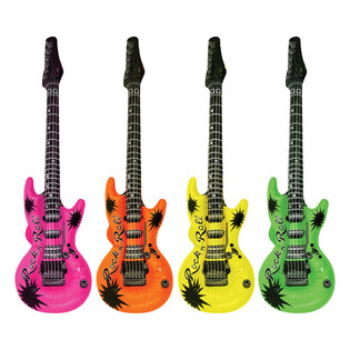Piepūšamā ģitāra Neon Mix - 95cm (12 gab.)