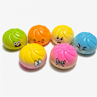 RAGE - Mīkstie pelmeņi Squishy LIELIE (9 x 9 x 4 cm) - Viral 2026 Fidget rotaļlieta - AR PIEKARI (24 gab.)