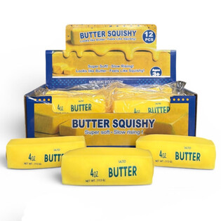 RAGE - SQUISHY BUTTER / SVIESTS - PUTU PILDĪJUMS - SLOW RISING - Izm. 11x4x4 cm - DISPLEJS (12 gab.)