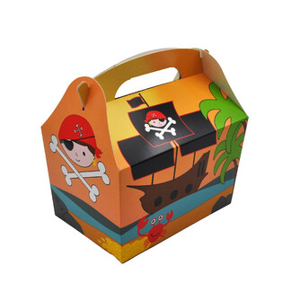 BĒRNU MENŪ KASTE PIRĀTS - Izmēri 18.5x12x19 CM - FOODBOX - KIDSBOX (24 gab.)