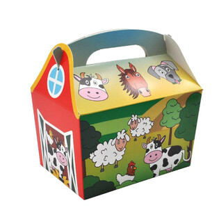 BĒRNU IZVĒLNES KASTE MODELIS: LAUKU SĒTAS DZĪVNIEKI - Izm. 18.5x12x19 CM - FOODBOX - KIDSBOX (24 gab.)