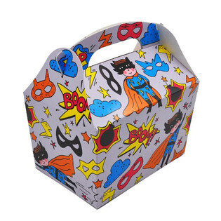 MENU KARBA MODELIS: SUPERHERO - Izm. 18.5x12x19 CM - FOODBOX - KIDSBOX (24 gab.)