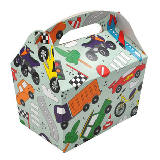 BĒRNU MENU KĀRBA: TRANSPORTLĪDZEKĻI - Izm. 18.5x12x19 CM - FOODBOX - KIDSBOX (24 gab.)