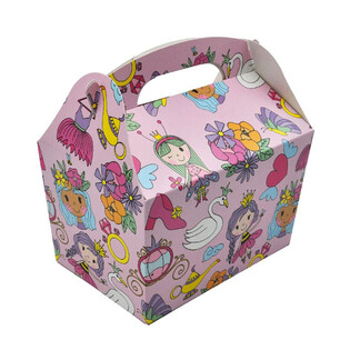 BĒRNU IZVĒLNES KASTE: PRINCESE - Izm. 18.5x12x19 CM - PĀRTIKAS KASTE (24 gab.)