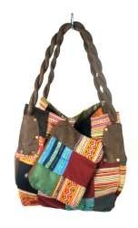 LIELA PATCHWORK SOMA B-FAIR BRŪNA (1 gab.)