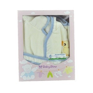 Bērnu Peldmētelis BABY BOW Dzeltens / Zilais