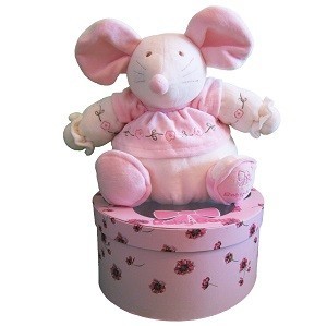 MĪKSTĀ ROTAĻLIETA BABY BOW DĀVANU KASTĪTĒ - MODELIS 11