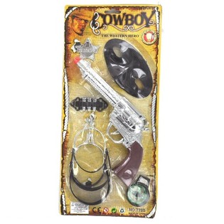 Kovboju komplekts uz kartītes - Modelis 7 (6 gab.)